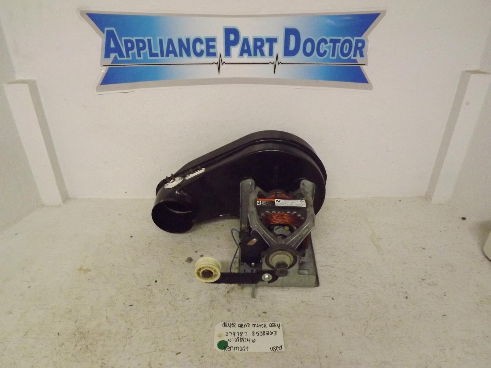 Kenmore Dryer 279787 8538263 W10888146 Drive Motor Assembly Used Kenmore Dryer 279787 8538263 W10888146 Drive Motor Assembly Used